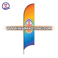 Custom polyester advertising large beach flags for sale teardrop flags