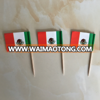 custom restaurant advertising food decoration mini toothpick flags