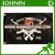 Custom 3*5feet polyester chian factory black assassin creed big flag