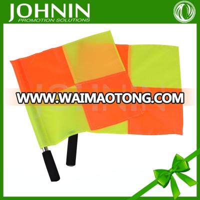 Silk Screen Printing Hand Sports Soccer Polyester Referee Flags